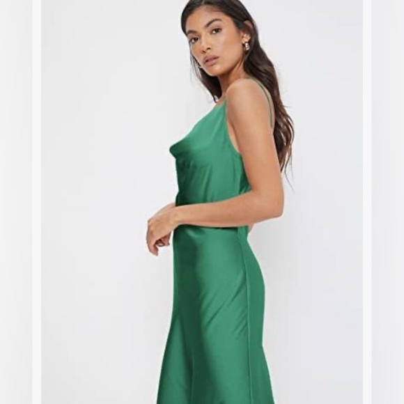 Floerns Spaghetti Strap Cowl Neck Long Slip Midi Dress Med - Picture 5 of 13